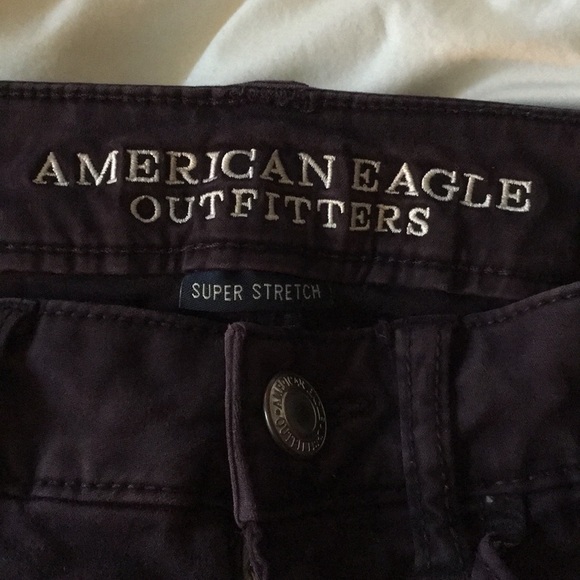 Dark purple, super stretch AEO jeggings, so soft! - Picture 2 of 3